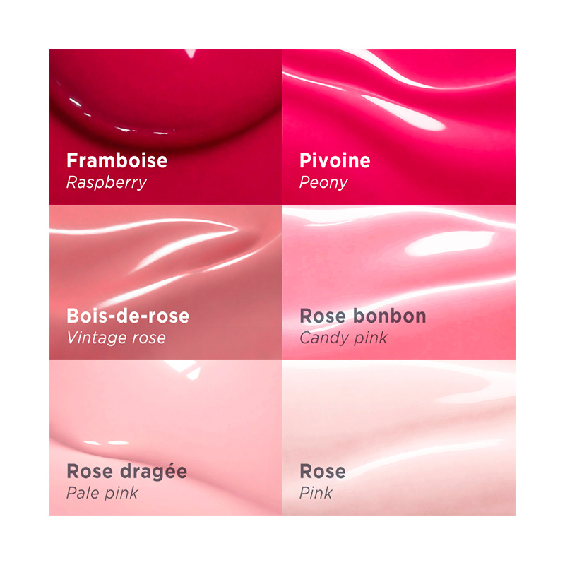 Pink nail polish palette