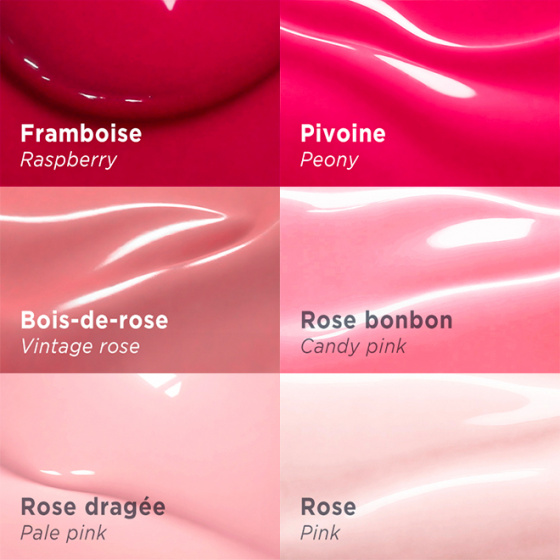 Palettes vernis rose